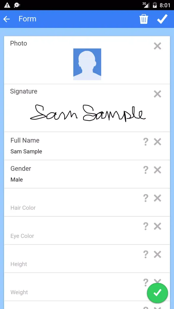 Captures d'écran de Fake ID Generator