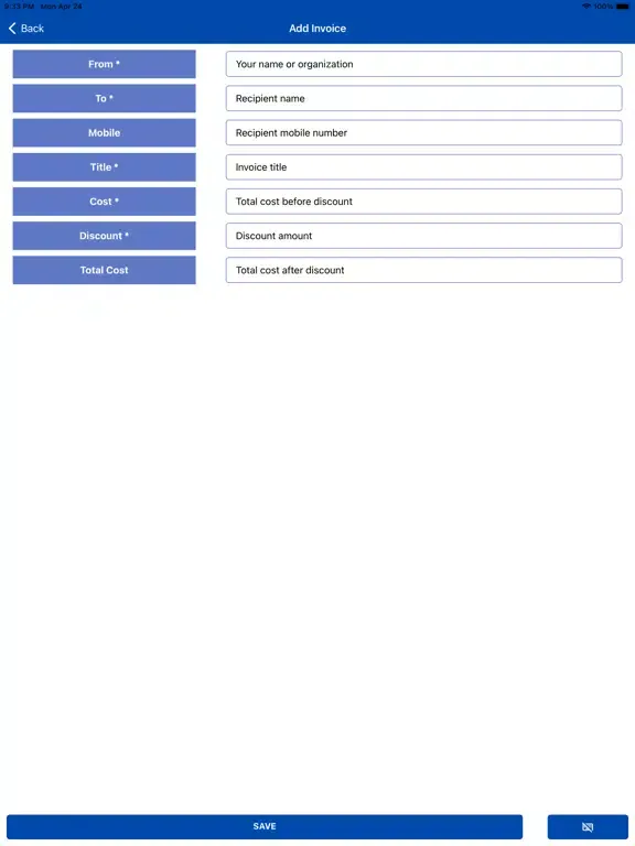 Tangkapan layar Business Ads Managers iPad 