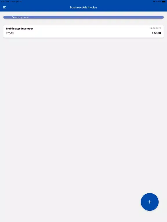 Tangkapan layar Business Ads Managers iPad 