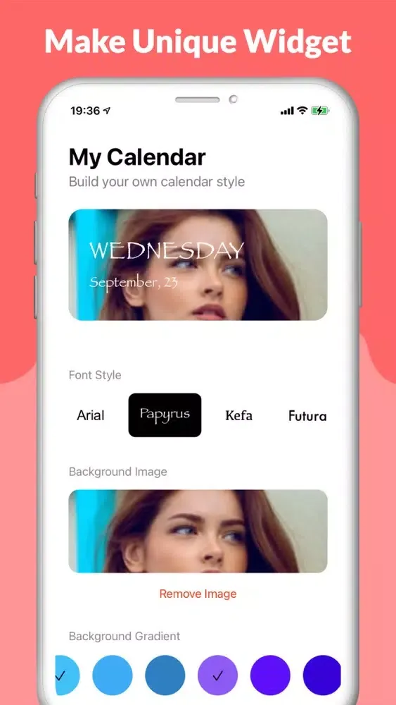 صور Custom Widget For Homescreen