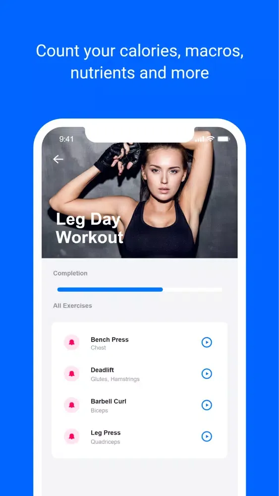 Tangkapan skrin Calio - Fitness & Health