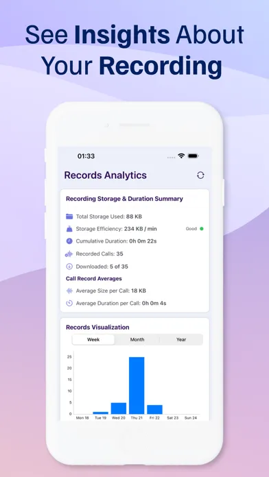 ภาพหน้าจอของ Call Recorder - Phone Record
