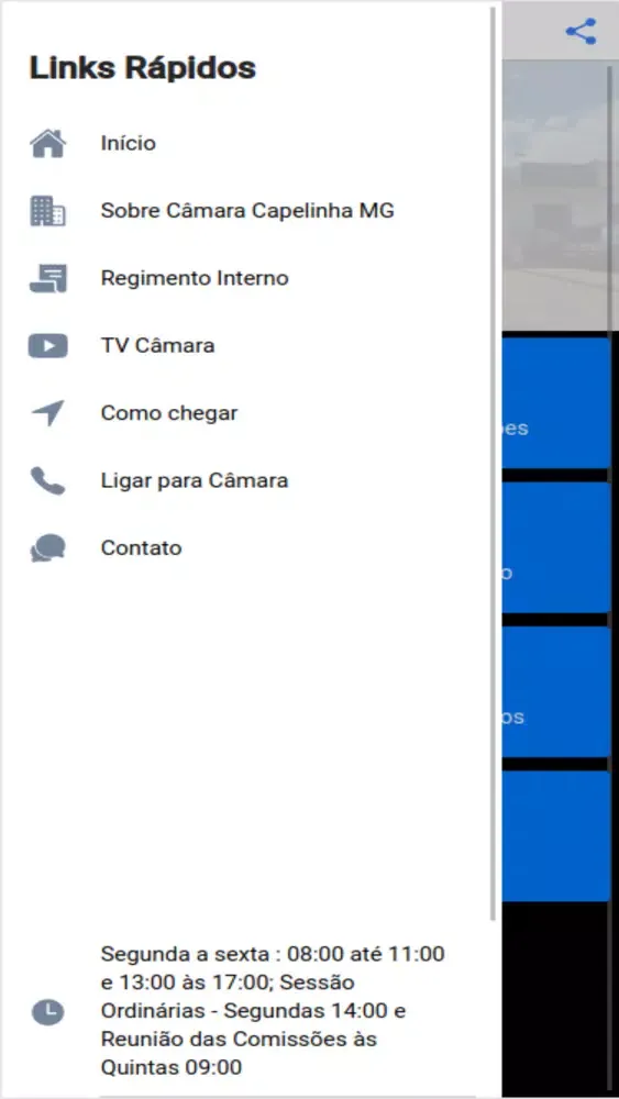 Tangkapan skrin Câmara Capelinha MG