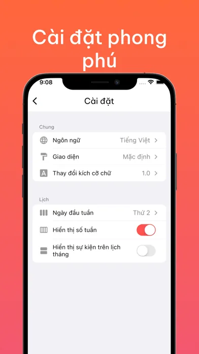 Captures d'écran de Lịch Âm Việt - phiên bản mới