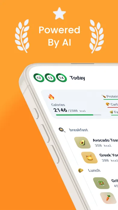 Capturas de pantalla de Centa: AI Calorie Counter