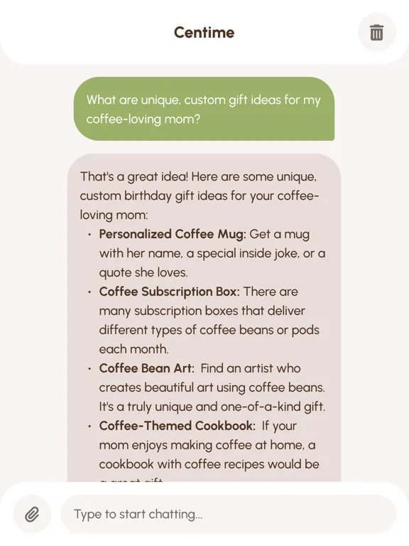 Centime: Ask AI Anything iPad  Screenshots