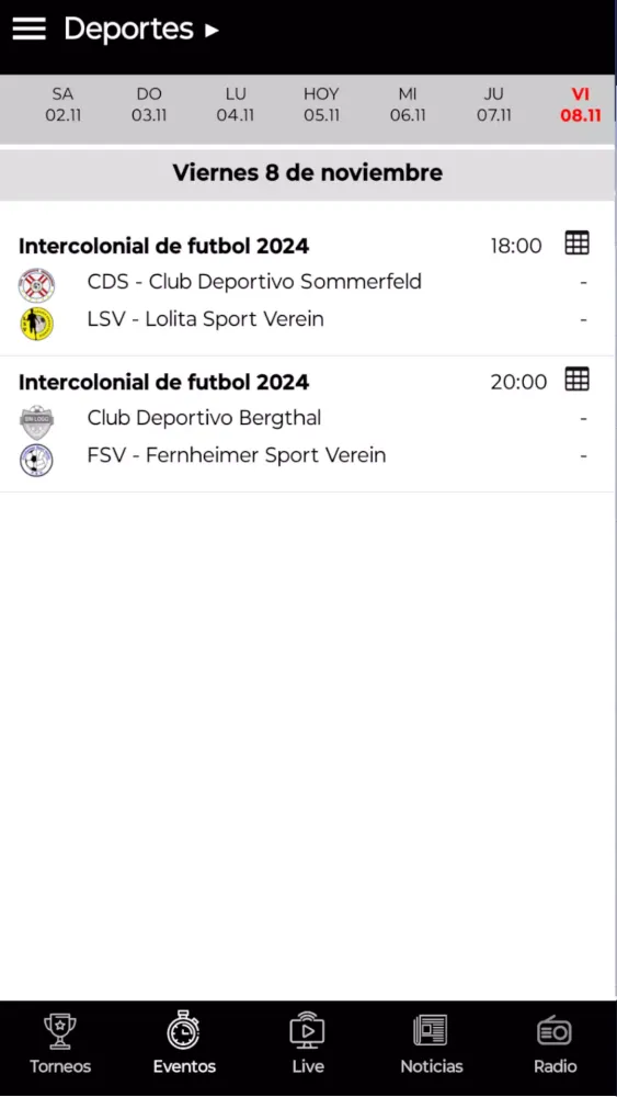 Screenshot di Chaco Sports