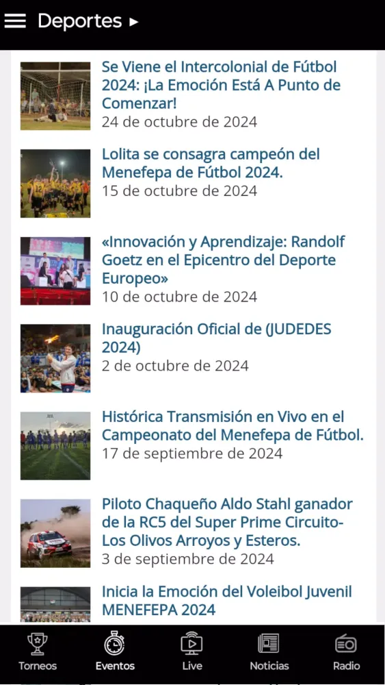 Screenshot di Chaco Sports