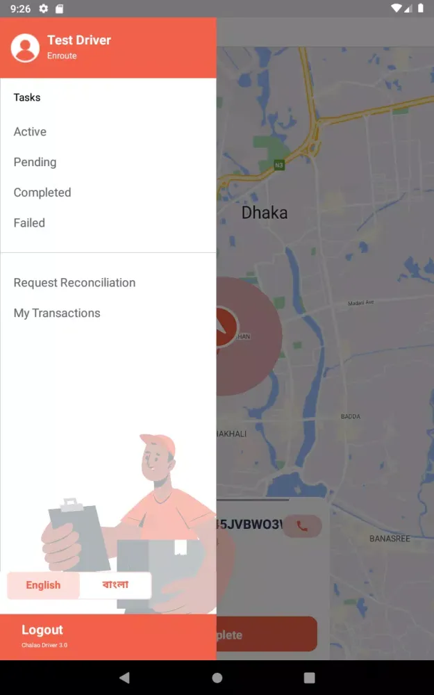 Zrzuty ekranu Chalao Driver