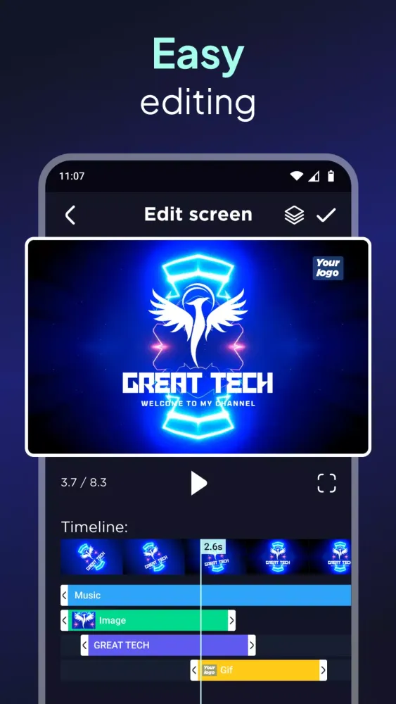 Ai intro - intro video maker Screenshots