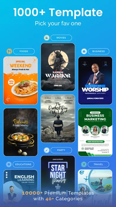 Poster Maker & Flyer Maker Screenshots