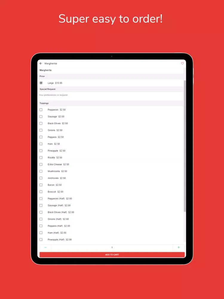 Enzo's Pizzeria & Trattoria iPad  Ekran Görüntüleri
