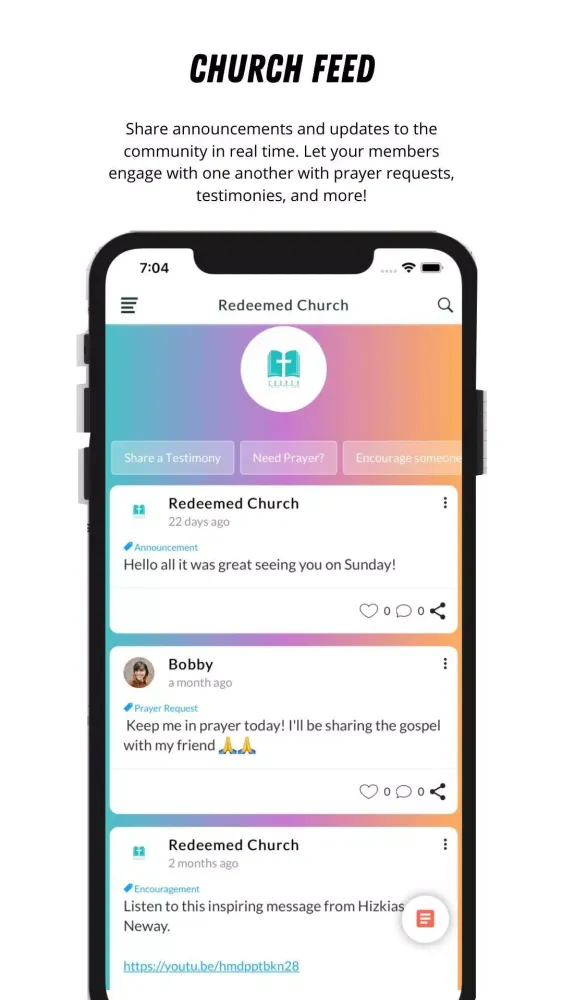 تصاویر Church Community App-churchme