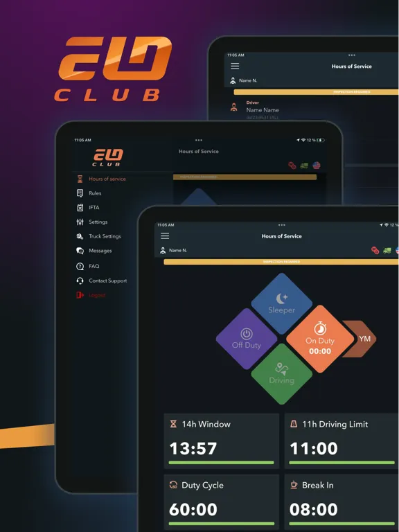 Скриншоты Club ELD iPad 