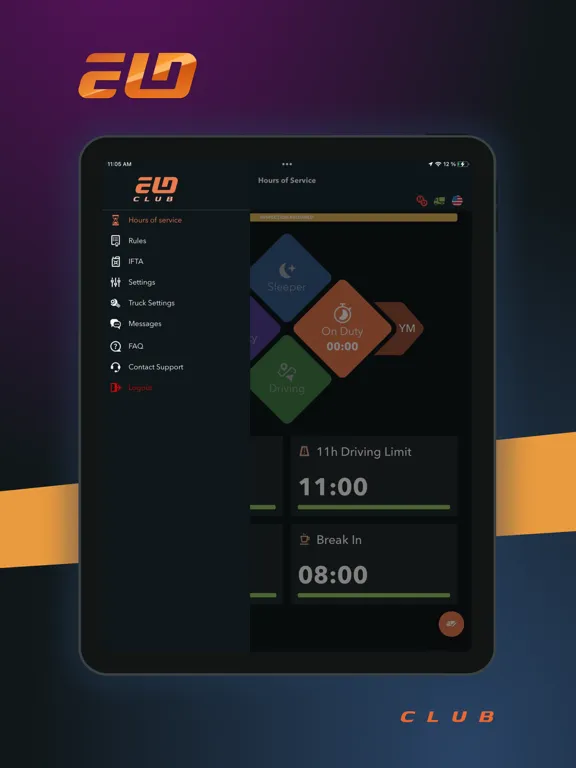 Скриншоты Club ELD iPad 