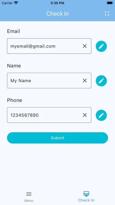 Simple Visitor Management Screenshots