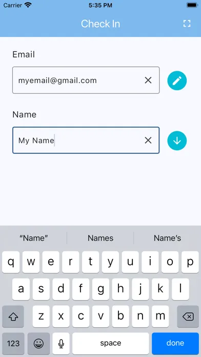 Simple Visitor Management Screenshots