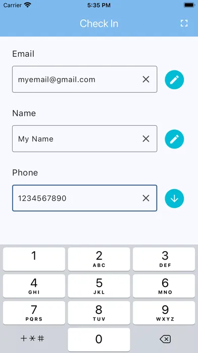 Simple Visitor Management Screenshots