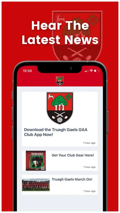 Capturas de tela do Truagh Gaels GAA