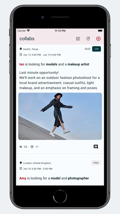 Zrzuty ekranu coll.app