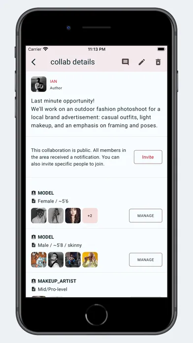 Zrzuty ekranu coll.app