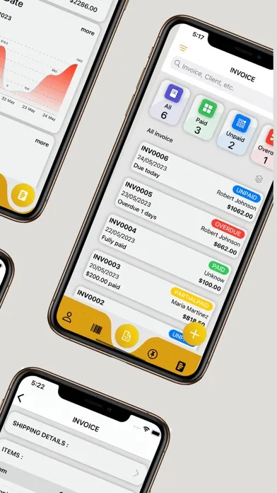 Receipt & Invoice Maker App スクリーンショット