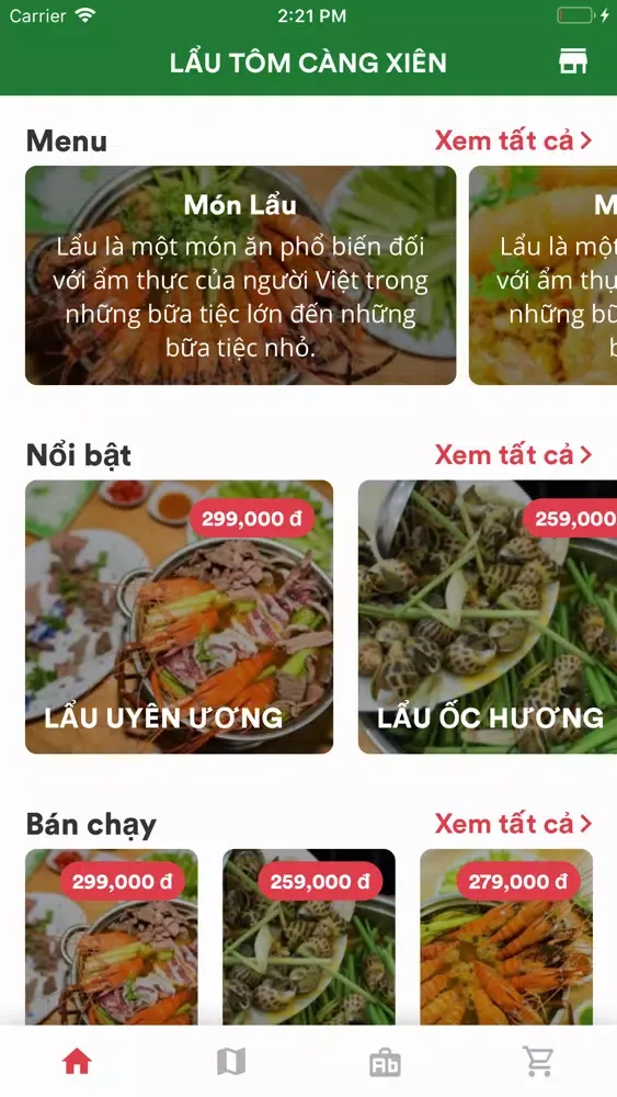 Lẩu tôm càng xiên應用截圖