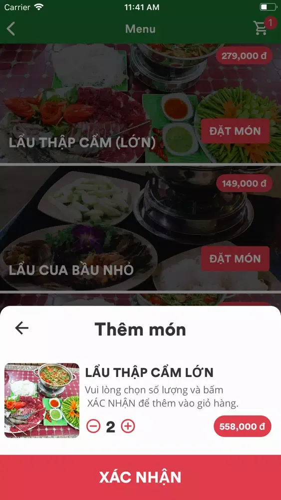 Lẩu tôm càng xiên應用截圖