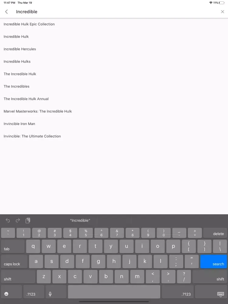 Comic Run - Collect & Organize iPad  स्क्रीनशॉट