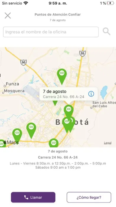Confiar Móvil Screenshots