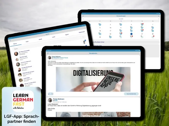 Capturas de tela do Learn German Fast iPad 