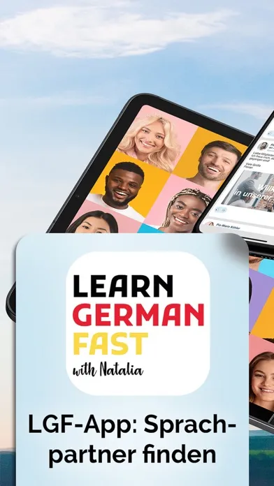 Capturas de tela do Learn German Fast