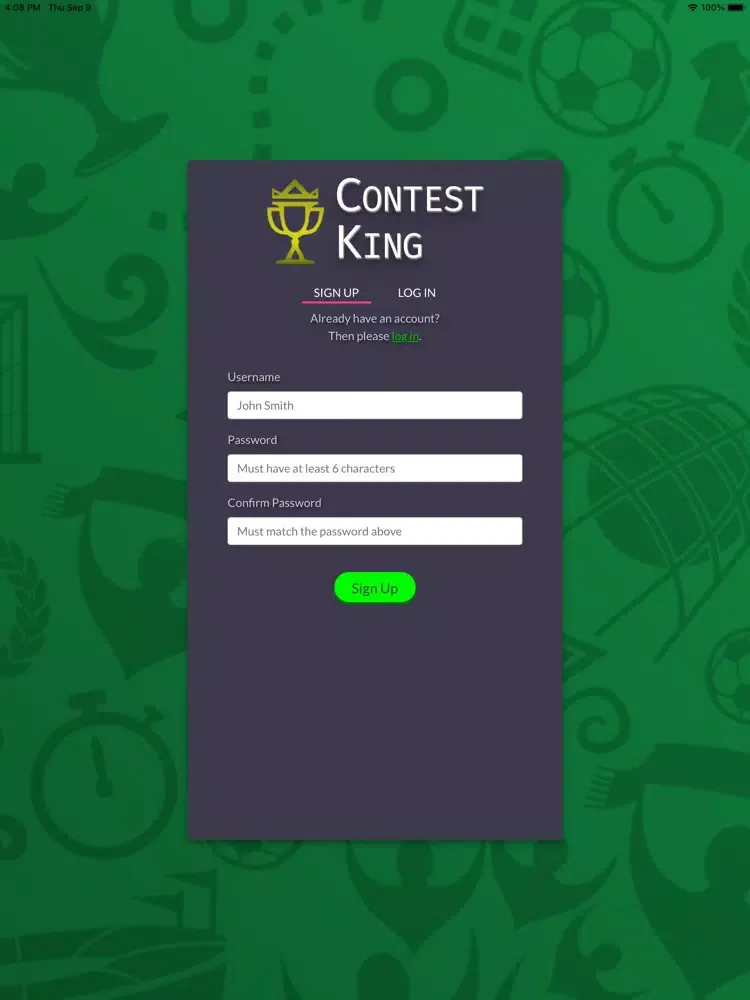 Contest King iPad  স্ক্রিনশট