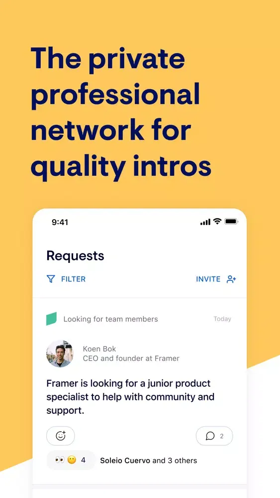 Cooper - Professional network Screenshots