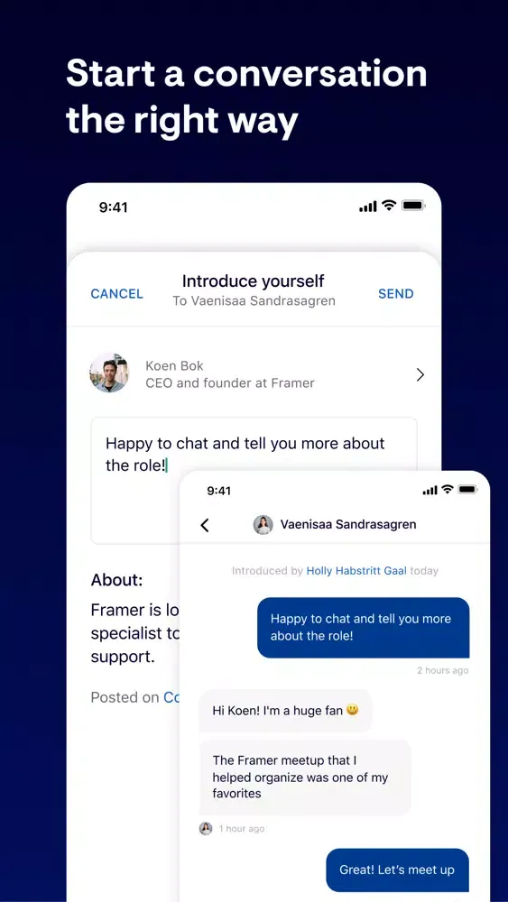 Cooper - Professional network Screenshots