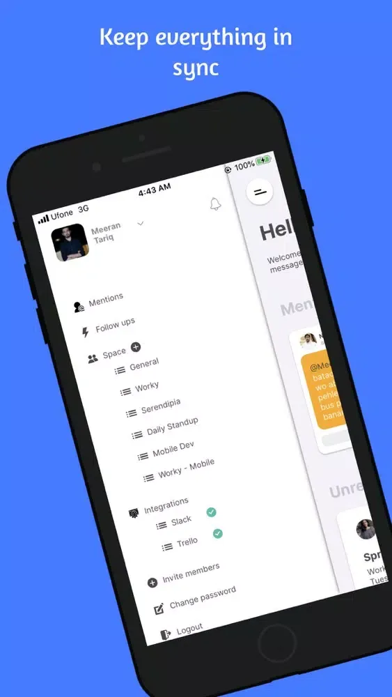 ภาพหน้าจอของ WorkyDev