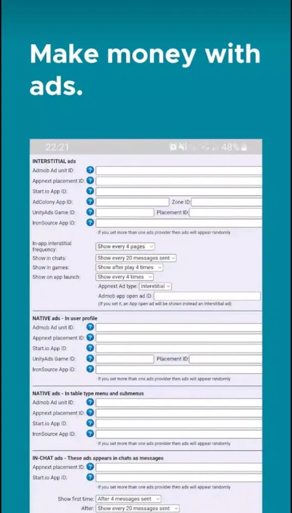 Скриншоты AppCreator24