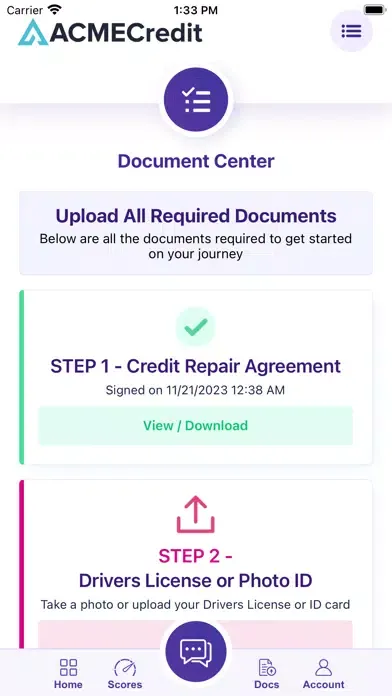 Credit Tracking Ekran Görüntüleri