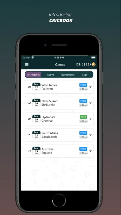 Cricbook - Sportsbook Utility. スクリーンショット