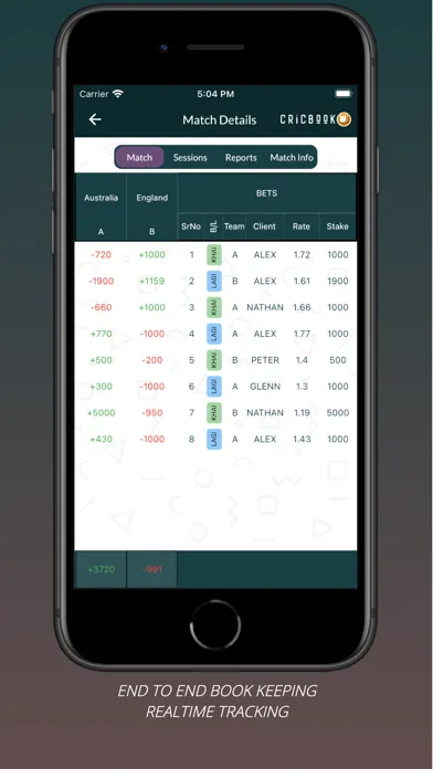 Cricbook - Sportsbook Utility. スクリーンショット