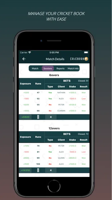 Cricbook - Sportsbook Utility. スクリーンショット