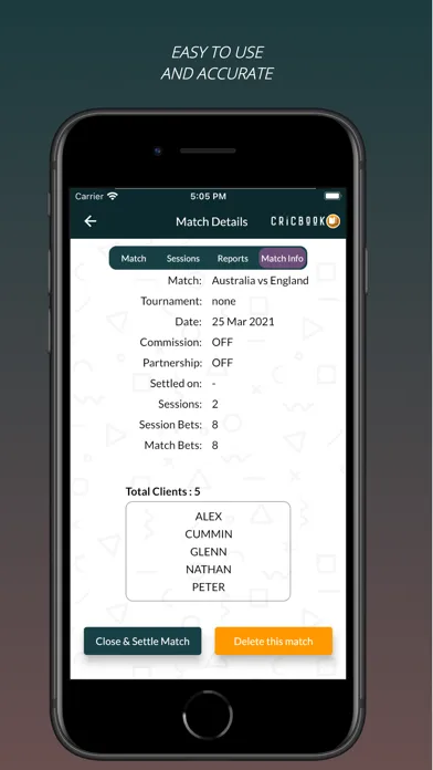 Cricbook - Sportsbook Utility. スクリーンショット