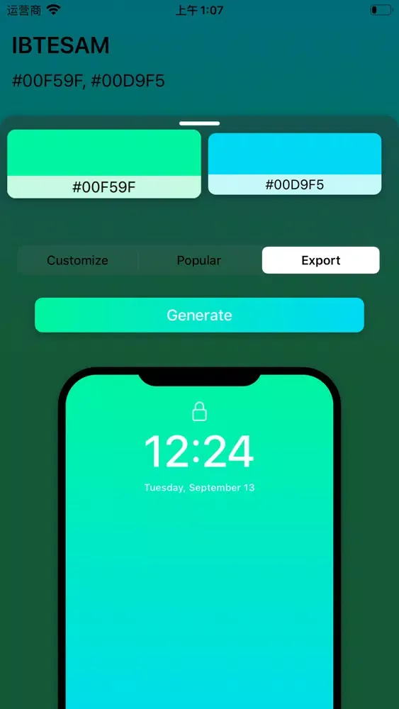 Capturas de pantalla de Gradient Photo Generator
