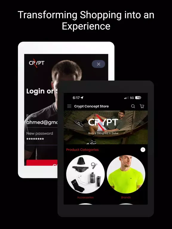 Capturas de pantalla de Crypt Concept Store iPad 