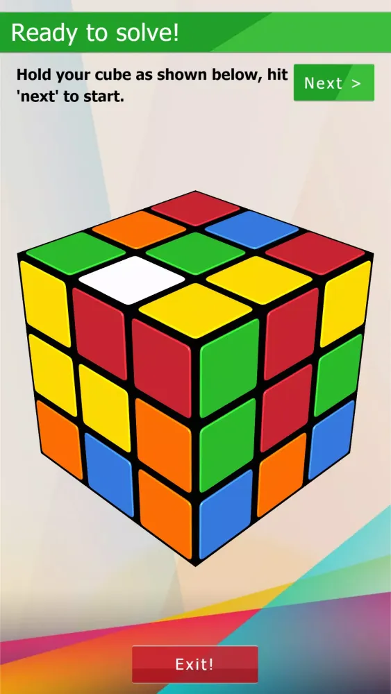 Скриншоты 3D-Cube Solver