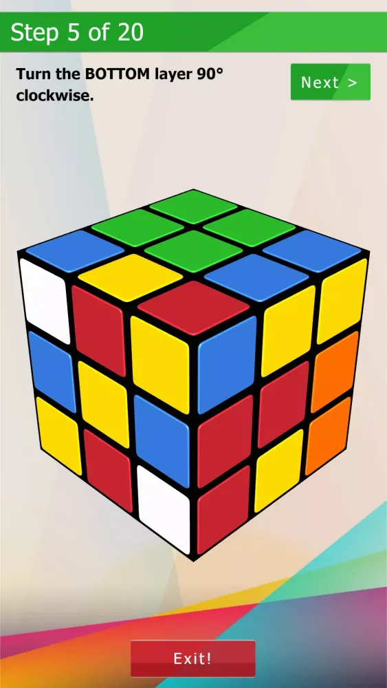 Скриншоты 3D-Cube Solver