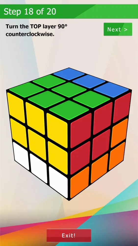 Скриншоты 3D-Cube Solver