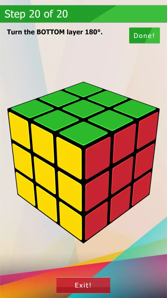 Скриншоты 3D-Cube Solver