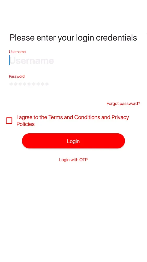 Skylink Customer Portal 스크린샷