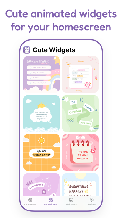 CuteKit Cute Aesthetic Widgets應用截圖
